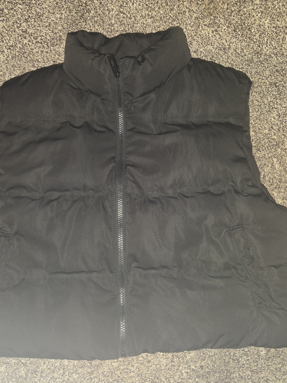 Altar'd State Black Quilted Puffer Vest